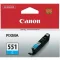 Canon CLI551 Patron Cyan (Eredeti) - 6509B001