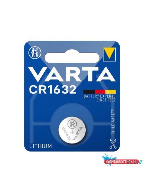 Gombelem CR1632 1db/csomag, Varta