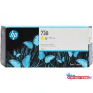 HP 676M8A Patron Yellow 300ml No.738 (Eredeti)