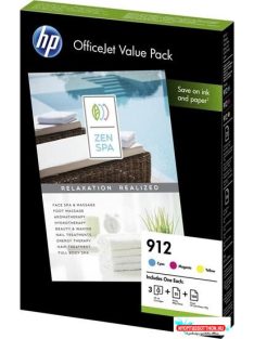 HP 6JR41AE Patron C/M/Y No.912 + A4 Papír