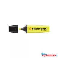   Szövegkiemelõ 2-5mm, vágott hegyû, STABILO Boss original sárga