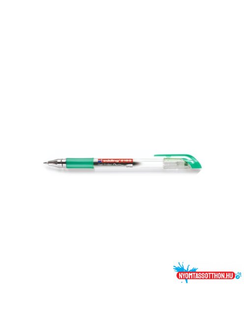Zselés toll 0,7mm, kupakos Edding 2185, írásszín zöld