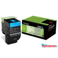   Lexmark CS510 Extra High Return Toner Cyan 4.000 oldal (Eredeti) 70C2XC0