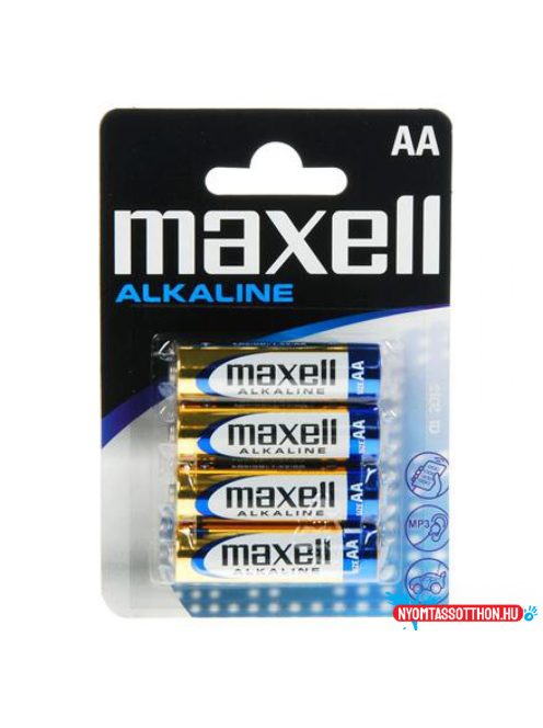 Elem AA ceruza LR6 alkaline 4 db/csomag, Maxell