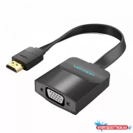 Vention HDMI (lapos) -> VGA, 0,15m, fekete, konverter