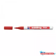 Lakkmarker 1-2mm, kerek Edding 751 piros