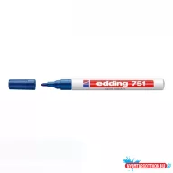 Lakkmarker 1-2mm, kerek Edding 751 kék