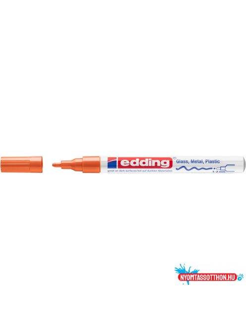 Lakkmarker 1-2mm, kerek Edding 751 narancs