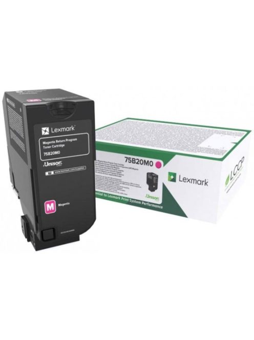 Lexmark CS/CX727/CS728 Return Toner Magenta 10.000 oldal (Eredeti) 75B20M0