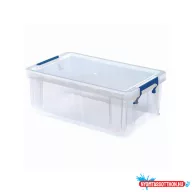   Tároló doboz, mûanyag 10 liter, Fellowes(R) ProStore átlátszó