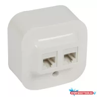   Legrand 782428 Forix Cat.5e UTP 2xRJ45 IP20 fehér falon kívüli informatikai csatlakozóaljzat