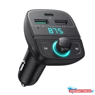   UGREEN Bluetooth autós töltő 5.0+PD+QC3.0+USB Flash Drive+TF fekete CD229