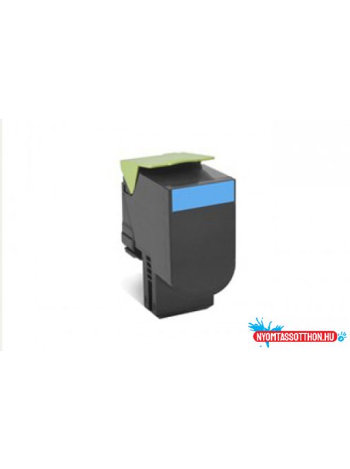 Utángyártott Lexmark CX310 toner Cyan 2.000 oldal* kapacitás 802SC