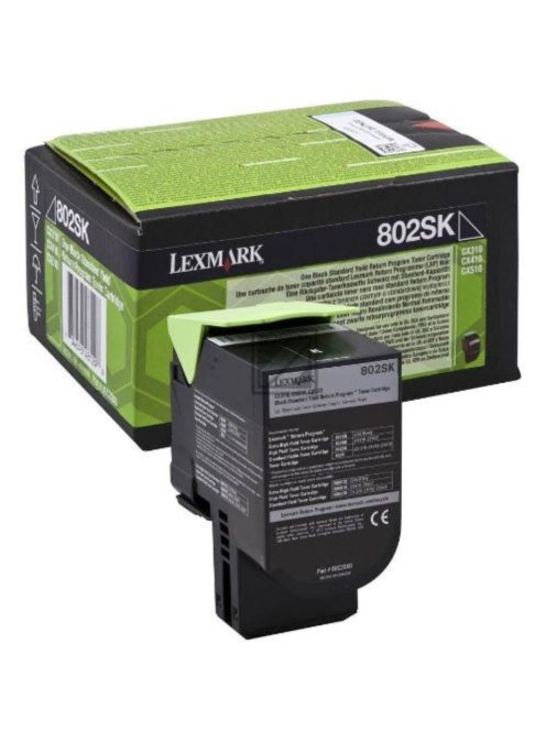 Lexmark CX310/410/510 Standard Return Toner Black 2.500 oldal (Eredeti) 80C2SK0