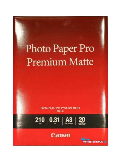 Canon A3 PM101 20ív 210g Prémium Matt fotópapír