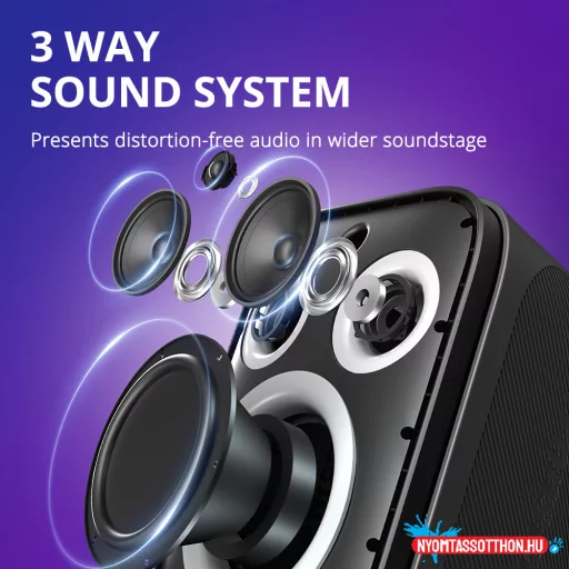 Tronsmart HALO 200 (120W, No-Mic, Karaoke), Fekete, hangszóró