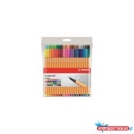   Rostirón, tûfilc készlet, 0,4mm, 8840 Stabilo Point 88, 40 klf. szín