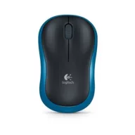 Logitech M185 vezeték nélküli egér, fekete-kék