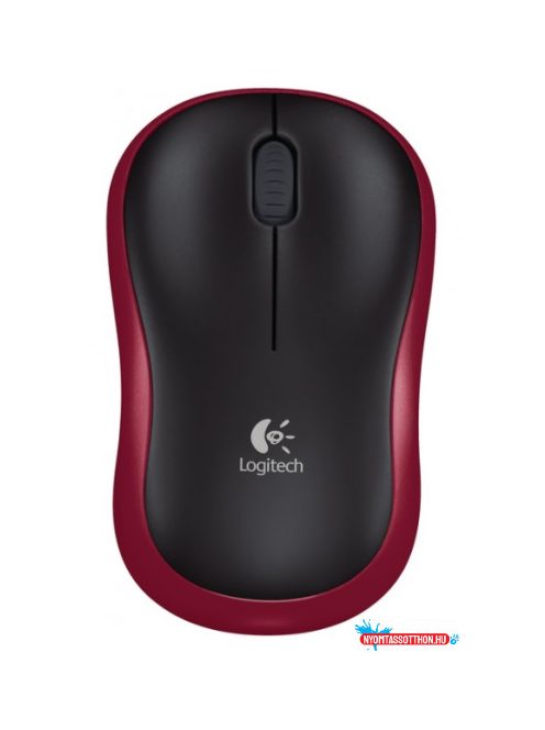 S Logitech M185 vezeték nélk egér piros