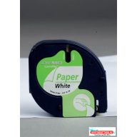   DYMO Letratag 12mm x 4 m fehér-fekete 912200 (utángyártott)