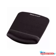   Egérpad csuklótámasszal, habtöltésû, Fellowes(R) PlushTouch, fekete