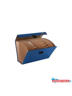   Irattartó -. harmonikatáska, karton, 250 x 362 x 124 mm.,19 rekeszes, Fellowes® Bankers Box Handifile, kék