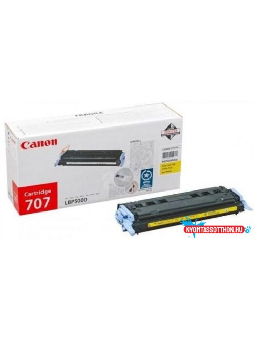 Canon CRG 707 Toner Yellow 2.500 oldal kapacitás