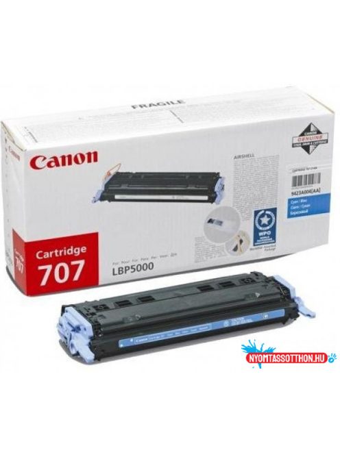 Canon CRG 707 Toner Cyan 2.500 oldal kapacitás