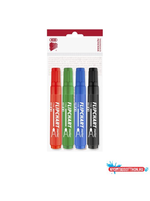 Flipchart marker vízbázisú 3mm, kerek Artip11XXL, 4 különféleszín