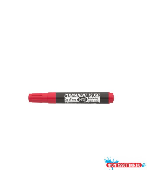 Alkoholos marker 1-4mm, vágott Ico 12XXL piros