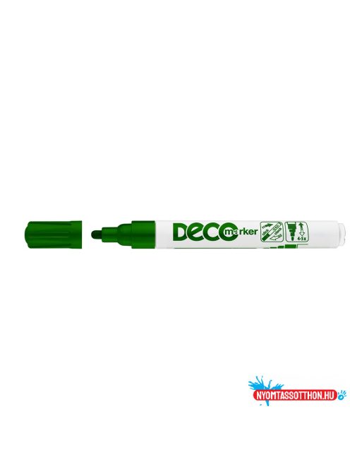 Lakkmarker, decomarker 2-4mm, kerek Ico zöld