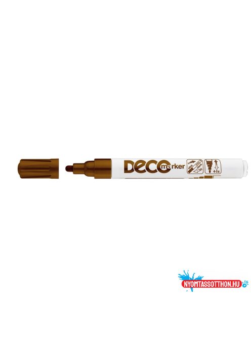 Lakkmarker, decomarker 2-4mm, kerek Ico barna