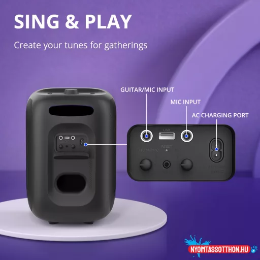 Tronsmart HALO 200 (120W, 2-Mic, Karaoke), Fekete, hangszóró