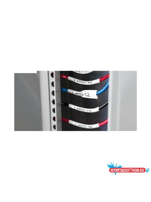Zsugorcsõ Dymo Rhino feliratozógéphez 12mmx1,5m, ORIGINAL, fehér/fekete