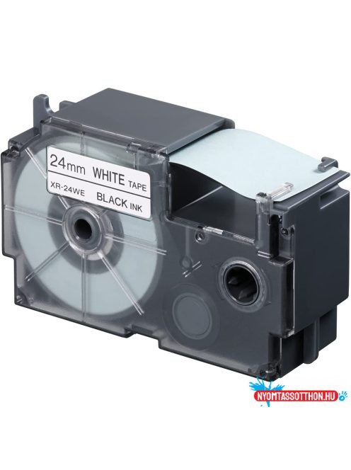 Feliratozógép szalag XR-24WE1 24mmx8m Casio fehér/fekete