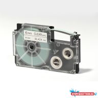 Feliratozógép szalag XR-6X1 6mmx8m Casio víztiszta/fekete
