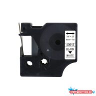   Feliratozógép szalag kompatibilis Dymo S0720680/40913 9mmx7m ECO fekete/fehér
