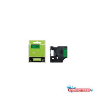  Feliratozógép szalag kompatibilis Dymo S0720740/40919 9mmx7m ECO fekete/zöld