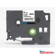 Brother TZE211 feliratozógép szalag fekete/fehér 6mm ECO