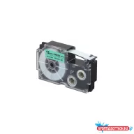 Feliratozógép szalag XR-12GN1 9mmx8m Casio zöld/fekete