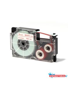 Feliratozógép szalag XR-9WER1 9mmx8m Casio piros/fehér