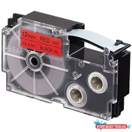 Feliratozógép szalag XR-12RD1 9mmx8m Casio piros/fekete