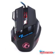 Egér optikai vezetékes iMICE X7 fekete-kék