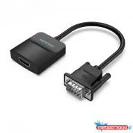   VENTION VGA to HDMI Converter with FeM Micro USB and Audio Port 0.15M Black