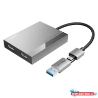 Vention USB-C/USB-A -> HDMI*2 (dual) MST, dokkoló