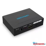  VENTION HDMI to HDMI/Optical Fiber Audio/2RCA Audio Converter Black