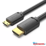 Vention HDMI-D/M -> HDMI-A/M (4K,HD,fekete), 2m, kábel