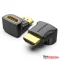 Vention HDMI/M (90fokos) -> HDMI/F (4K,fekete), adapter