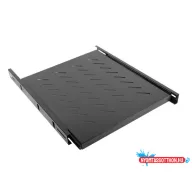 Lanberg AK-1007-B 19" 1U MÉLY:550mm MAX:60kg 4 ponton rögzíthető kihúzható fekete polc