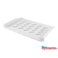 Lanberg AK-1008-S 19" 1U MÉLY:315mm MAX:20kg terhelhetőségű 2 ponton rögzíthető fix szürke rack pol